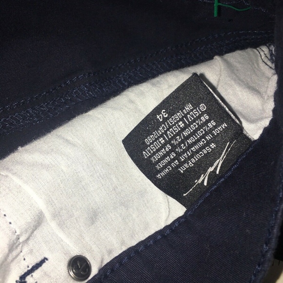 JSLV DARK BLUE PANTS 34 Spandex Waist - Picture 4 of 8